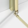 NEW TRENDY Kabina prysznicowa New Soleo Light Gold, pięciokątna, drzwi podwójne 80x80x195 K-1667